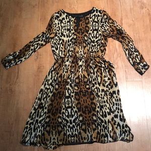 Zara Basic Leopard dress